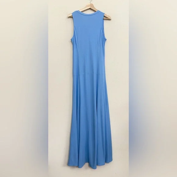 NWT COS Cotton- Jersey Sleeveless Maxi Dress in Blue Size M - Picture 11 of 17